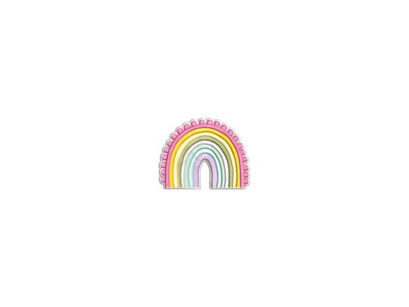 Cute Rainbow: A Designer's Take on This Playful Embroidery
