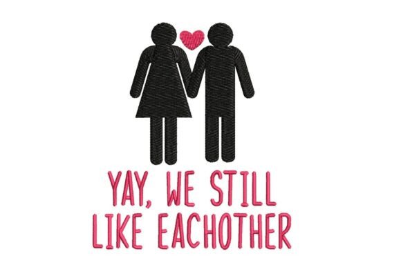 Funny Couple Goals Art Review for Holiday Embroidery