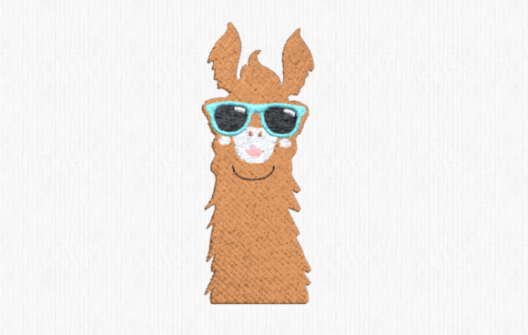 Llama with Sunglasses Embroidery Design Review