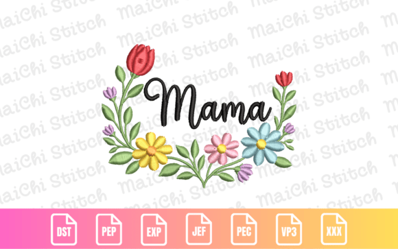 Mama Floral Wreath Mother's Day Embroidery Review