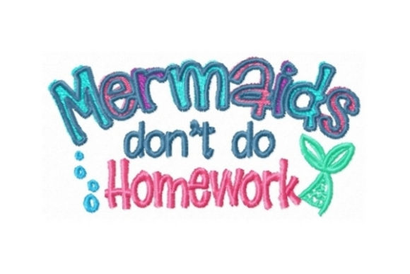 Mermaids Don’t Do Homework: A Seasonal Embroidery Review
