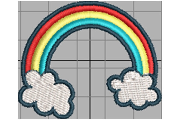 Rainbow Lucky Charm for Seasonal Embroidery