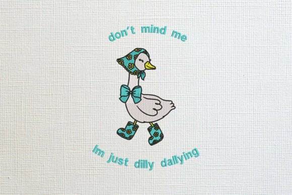 Whimsical Dilly Dallying Goose: A Designer's Take